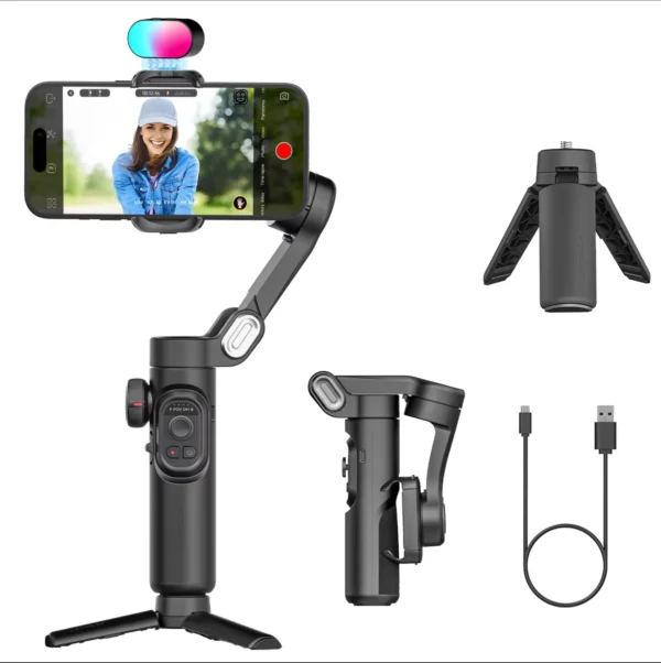 AOCHUAN 3-Axis Handheld Gimbal Stabilizer SmartXE for Smartphone for iPhone Android AI Face Tracking TikTok Vlog - Image 7